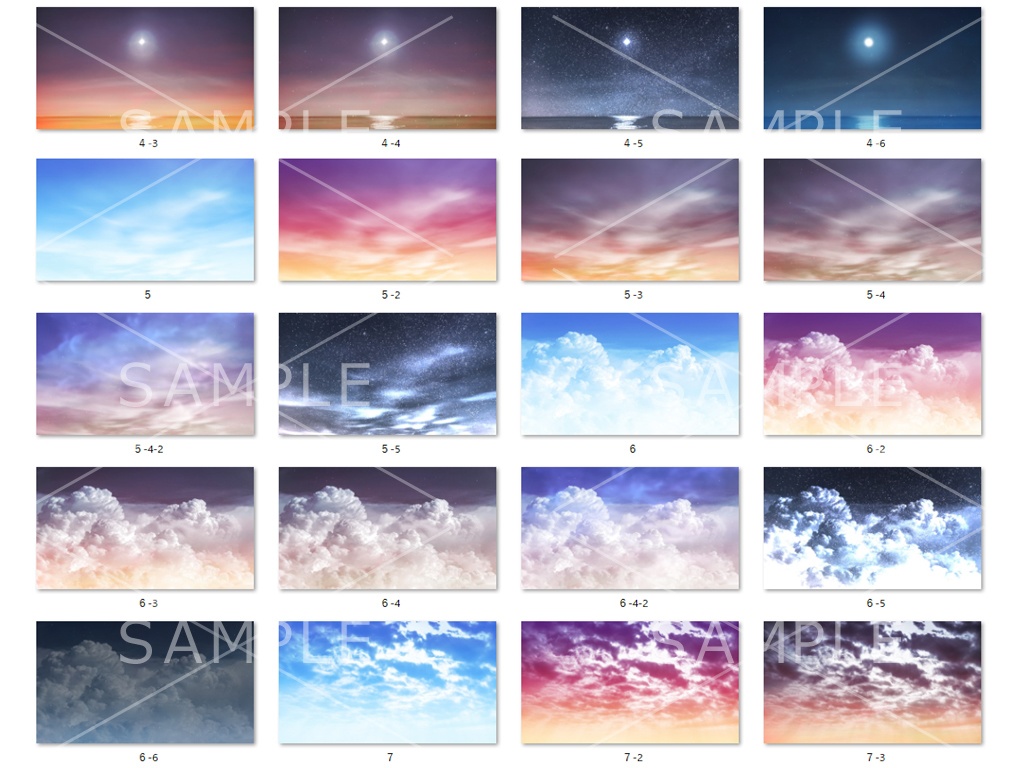 空差分素材集(67枚)