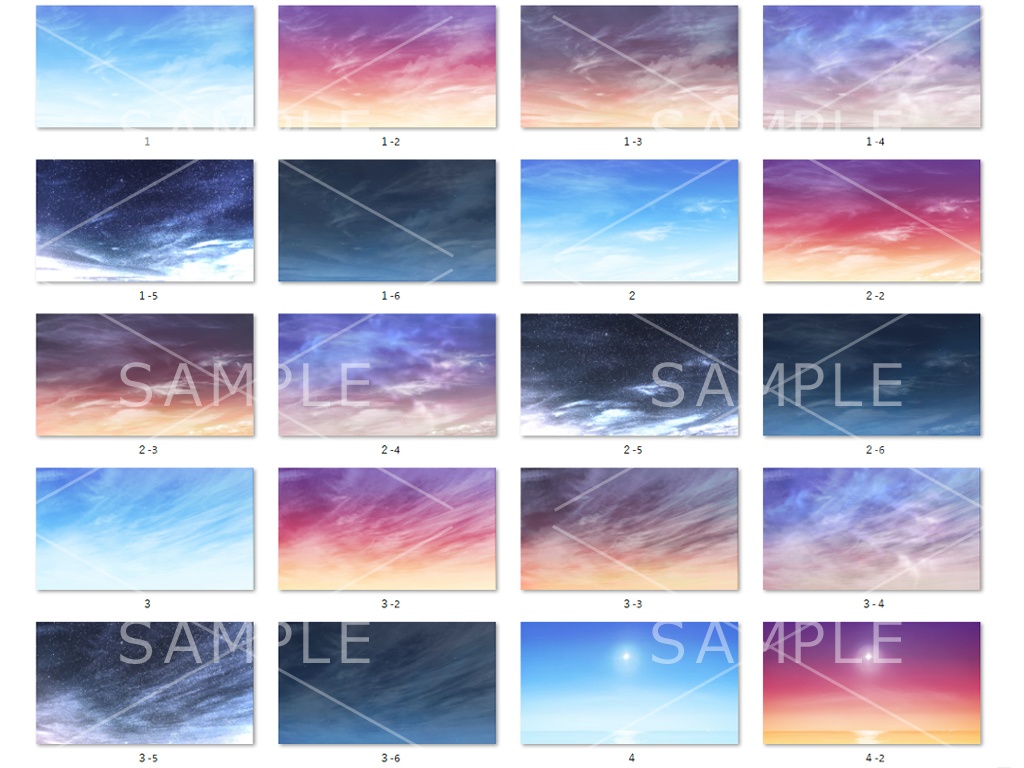 空差分素材集(67枚)