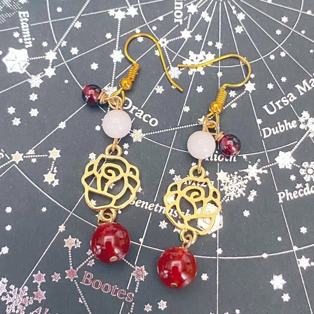 薔薇の少年ピアス