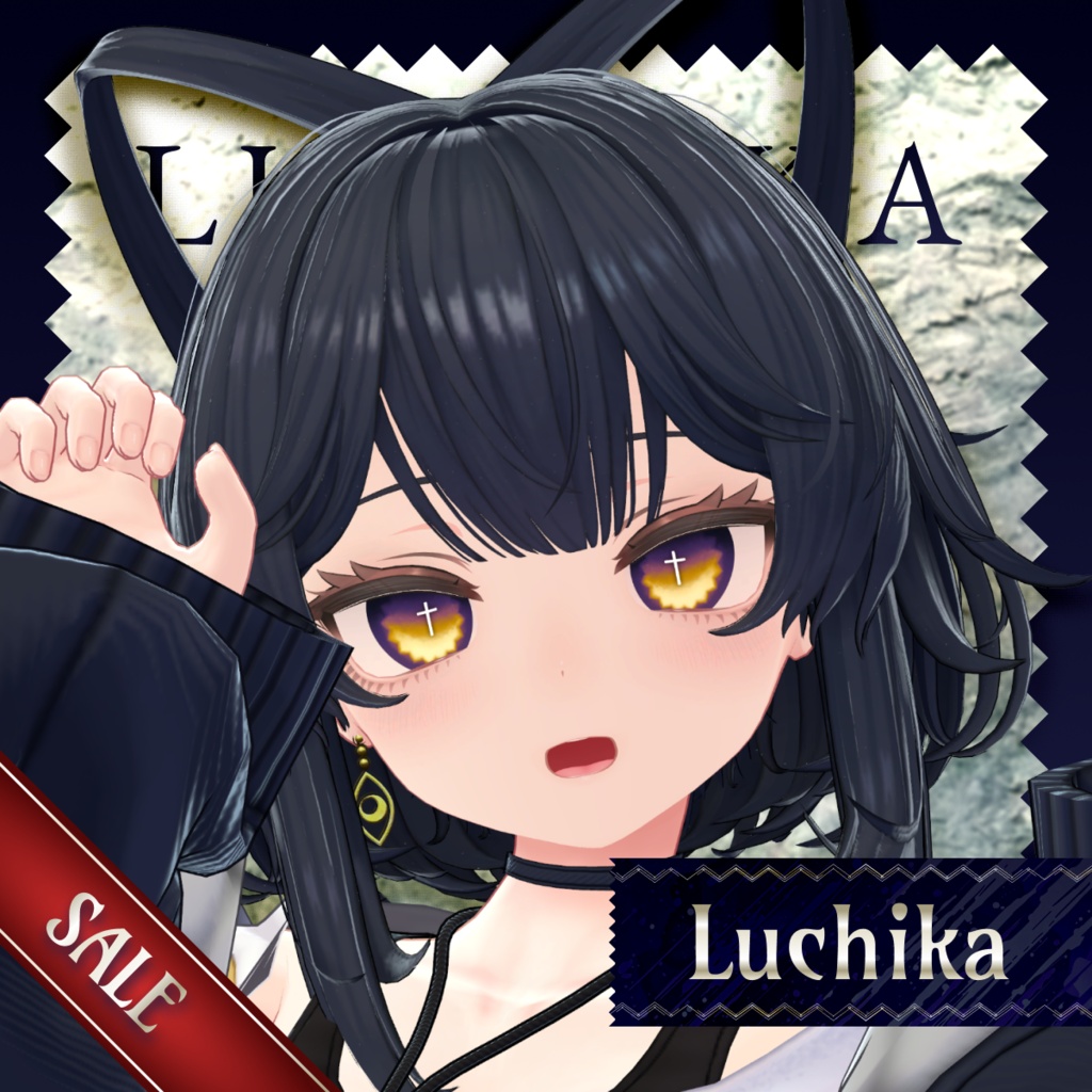 ❣️対応追加𝐒𝐀𝐋𝐄❣️【26アバター対応】Darkspire Cross Eye【アイテクスチャ/28color】