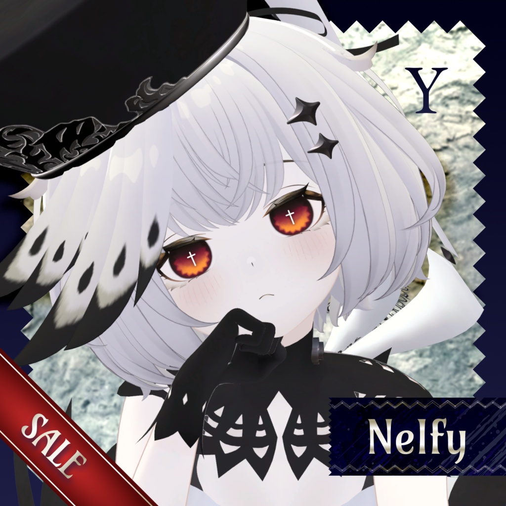 ❣️対応追加𝐒𝐀𝐋𝐄❣️【26アバター対応】Darkspire Cross Eye【アイテクスチャ/28color】