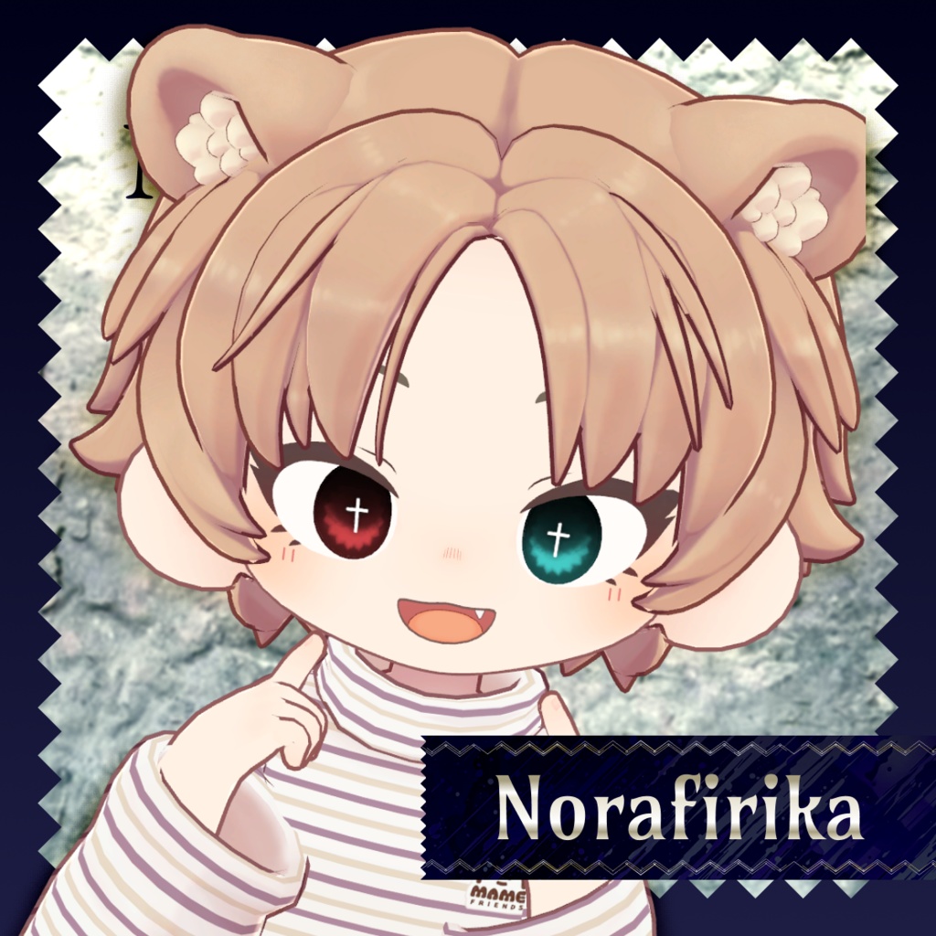 【14アバター対応】Darkspire Cross Eye【28color】