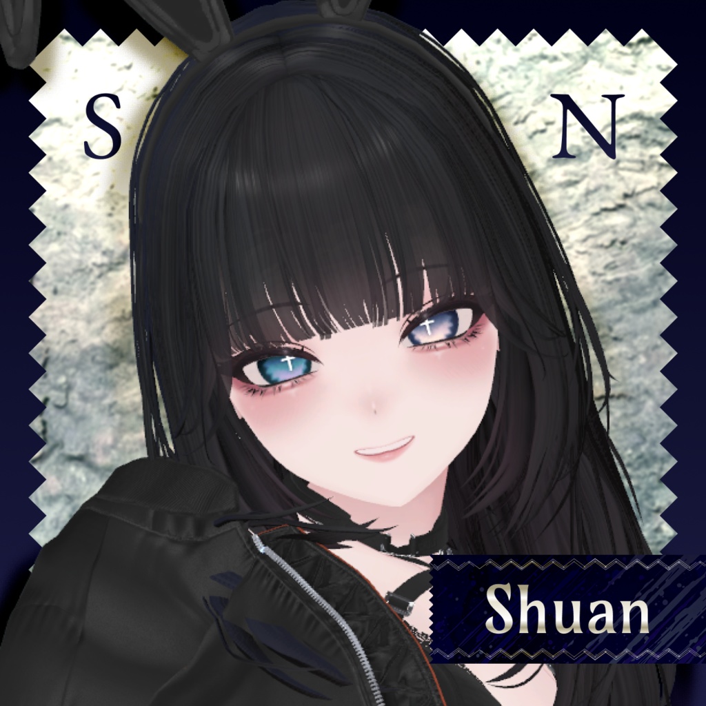 【14アバター対応】Darkspire Cross Eye【28color】