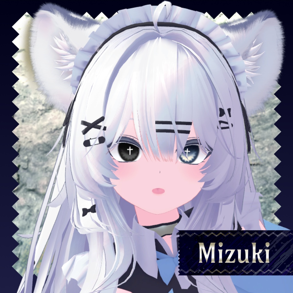 【14アバター対応】Darkspire Cross Eye【28color】