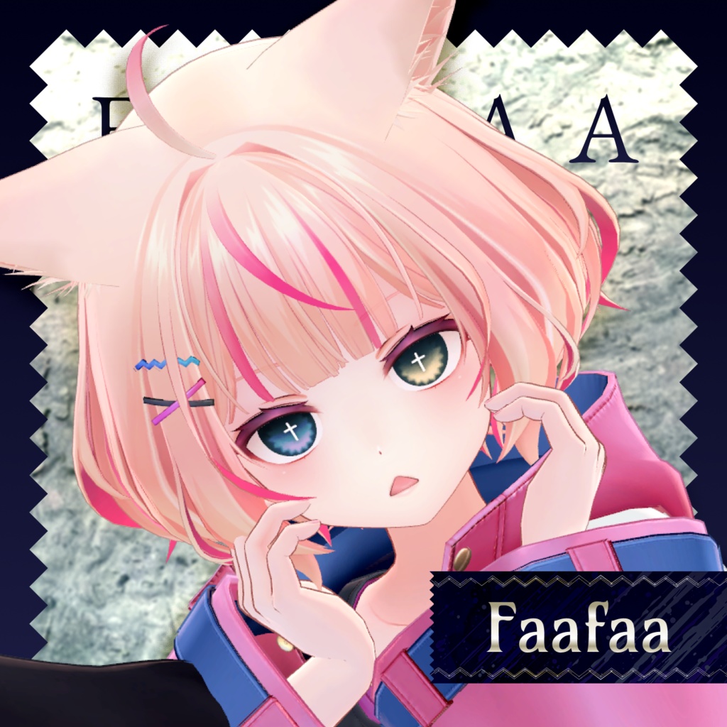 【14アバター対応】Darkspire Cross Eye【28color】