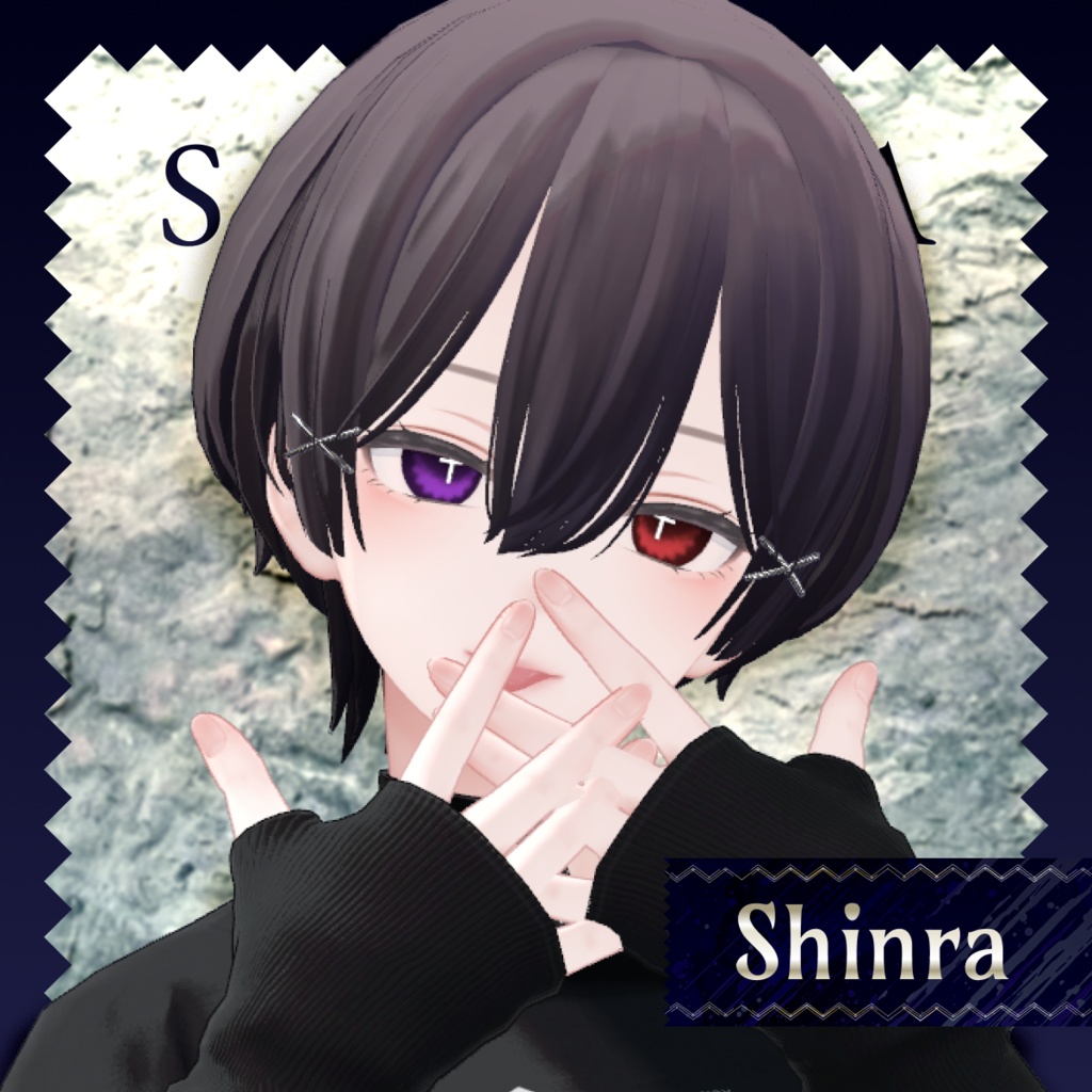 【14アバター対応】Darkspire Cross Eye【28color】