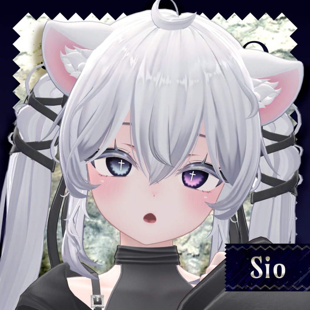 【アイテクスチャ】Darkspire Cross Eye【17アバター/28color】