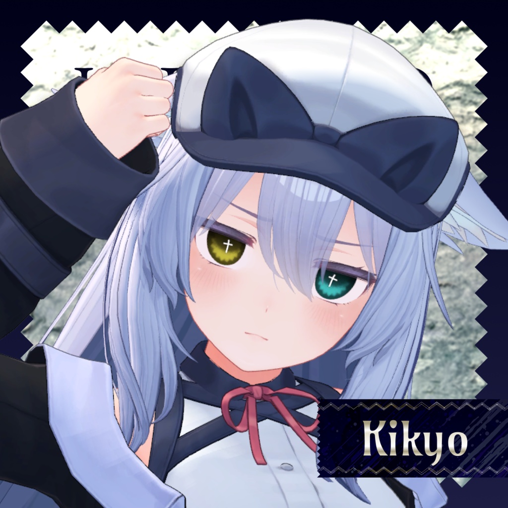 【14アバター対応】Darkspire Cross Eye【28color】