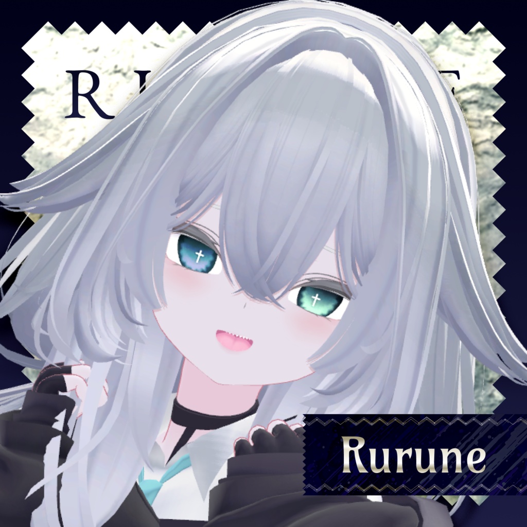 【14アバター対応】Darkspire Cross Eye【28color】