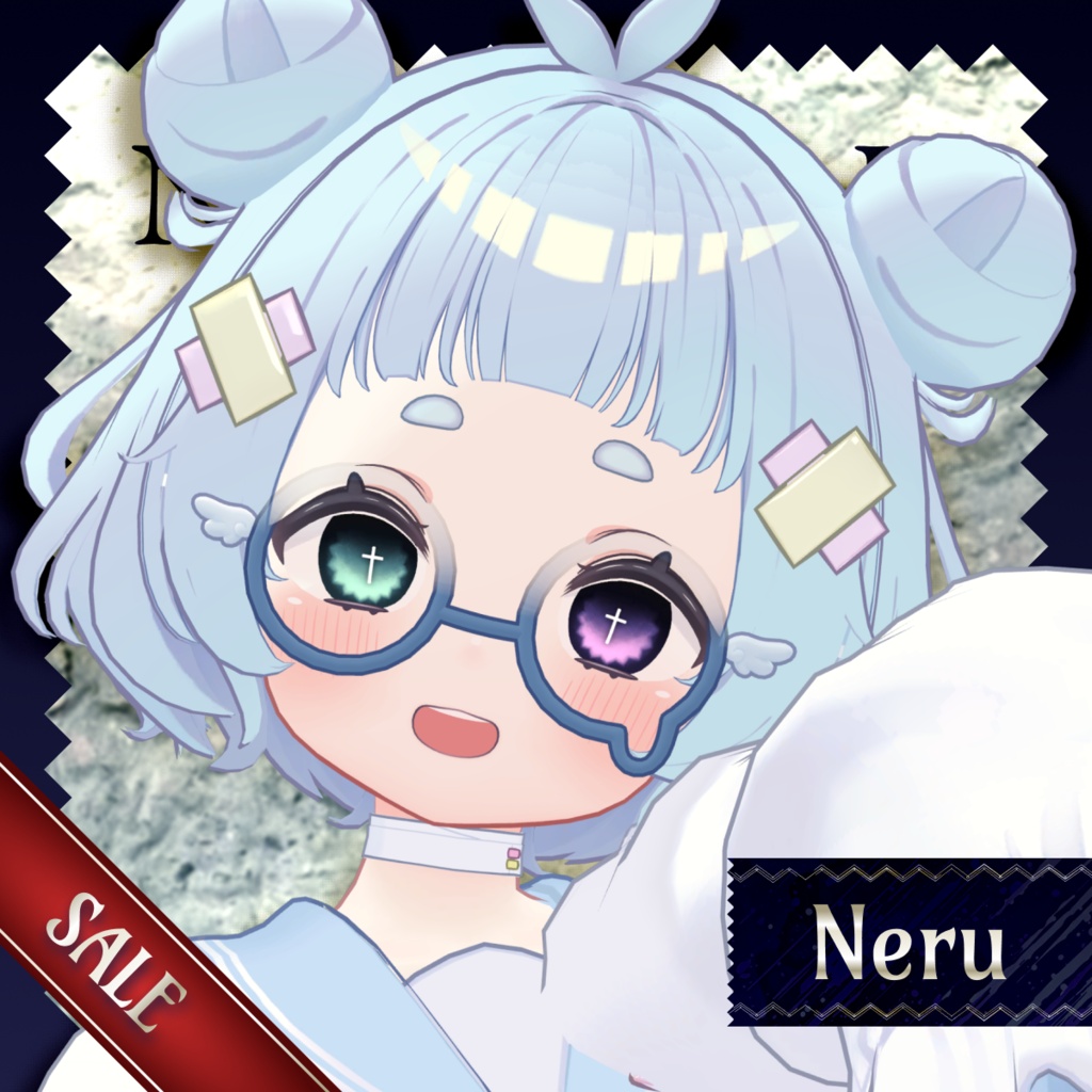❣️対応追加𝐒𝐀𝐋𝐄❣️【26アバター対応】Darkspire Cross Eye【アイテクスチャ/28color】