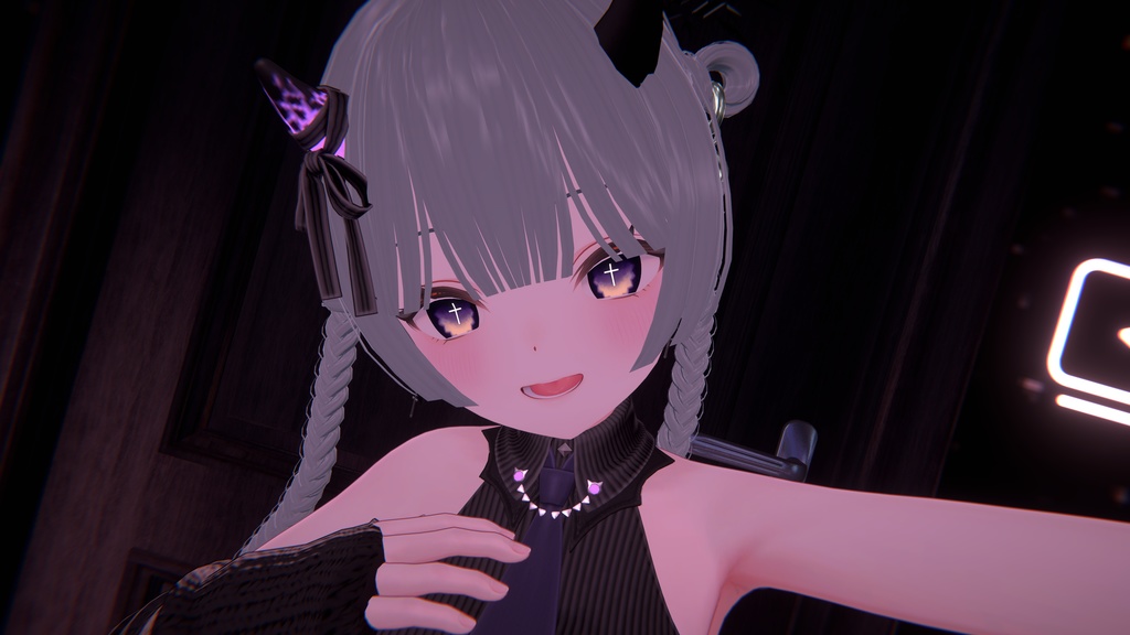 【14アバター対応】Darkspire Cross Eye【28color】