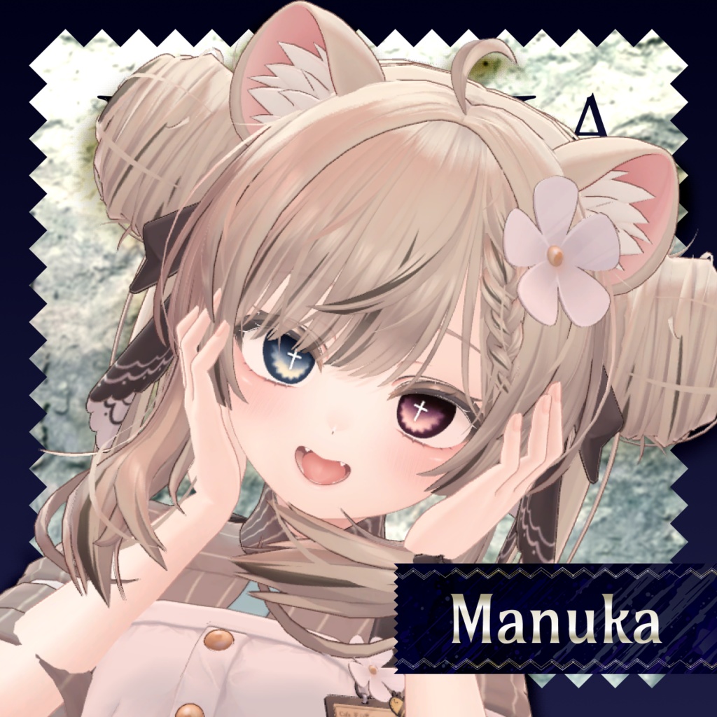 【14アバター対応】Darkspire Cross Eye【28color】