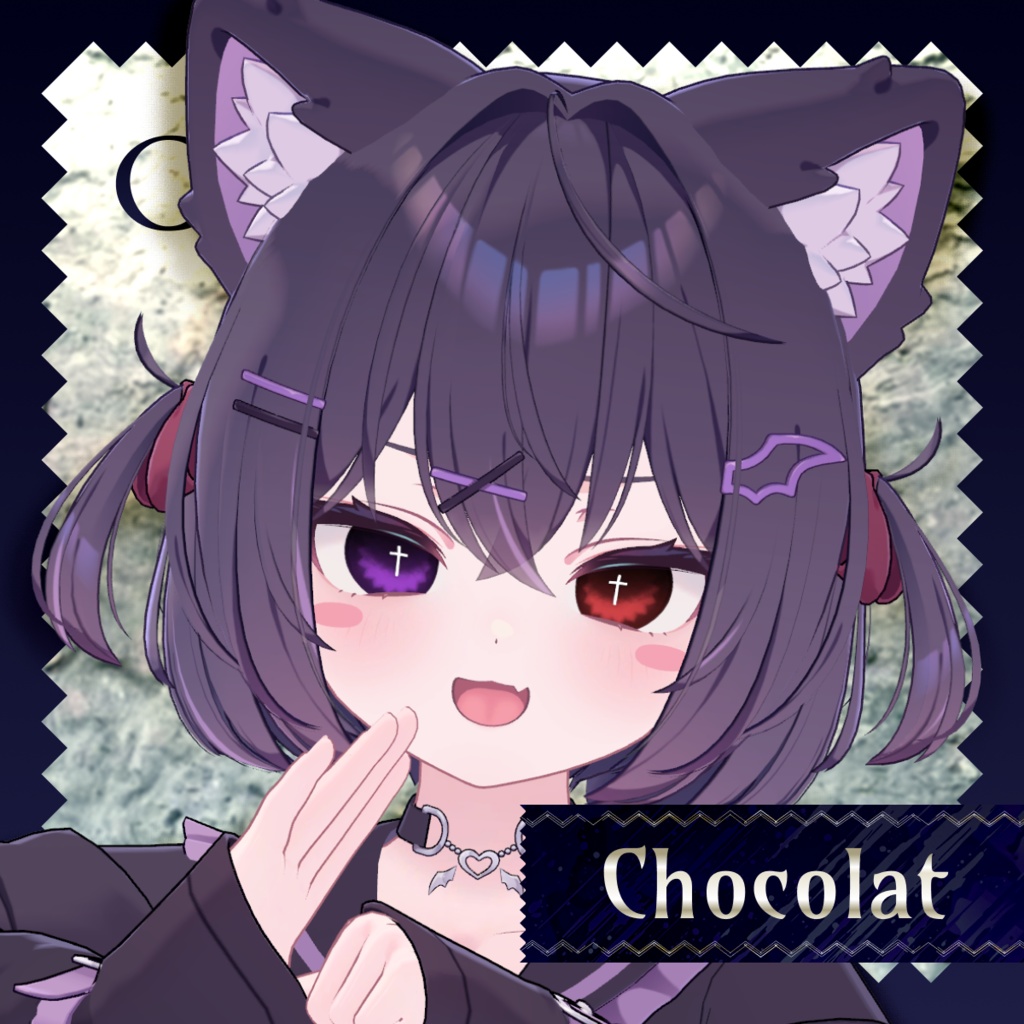 【アイテクスチャ】Darkspire Cross Eye【17アバター/28color】