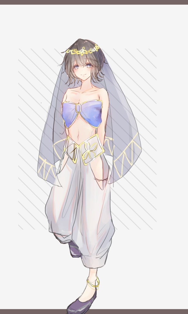 【TRPG有料立ち絵2】アラビアン女性