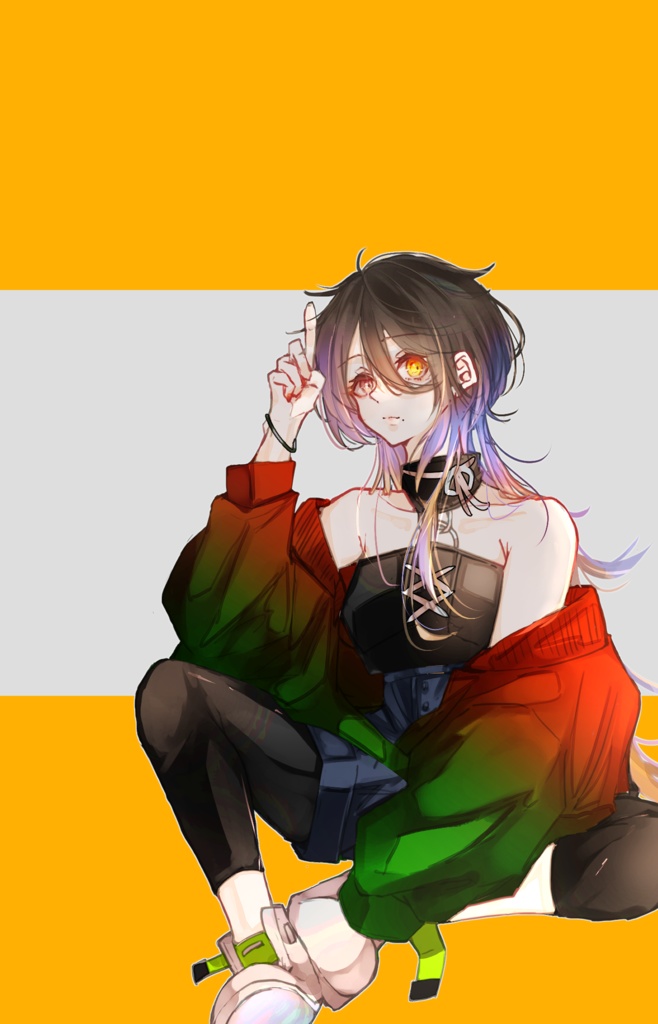 【TRPG有料立ち絵_全身】女子大生