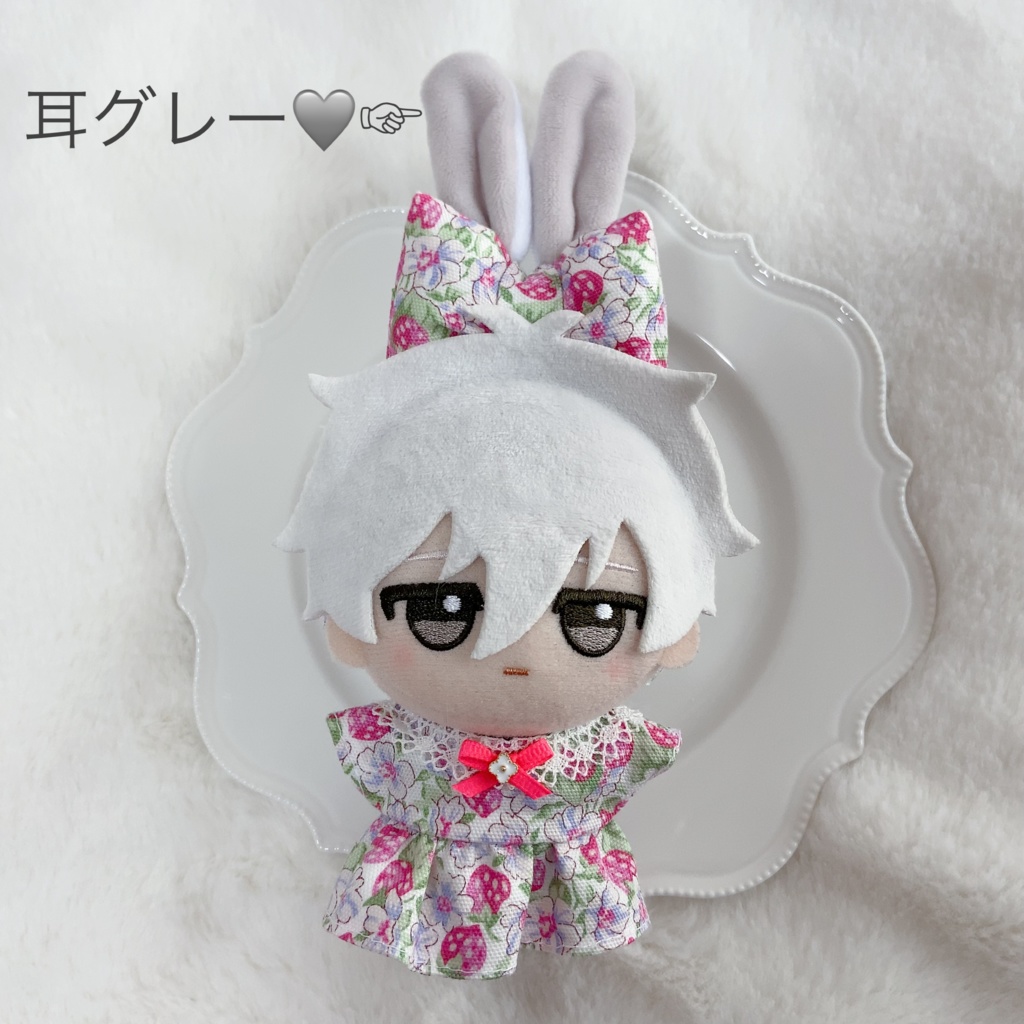 🍓ワンピ&うさミミカチューシャ