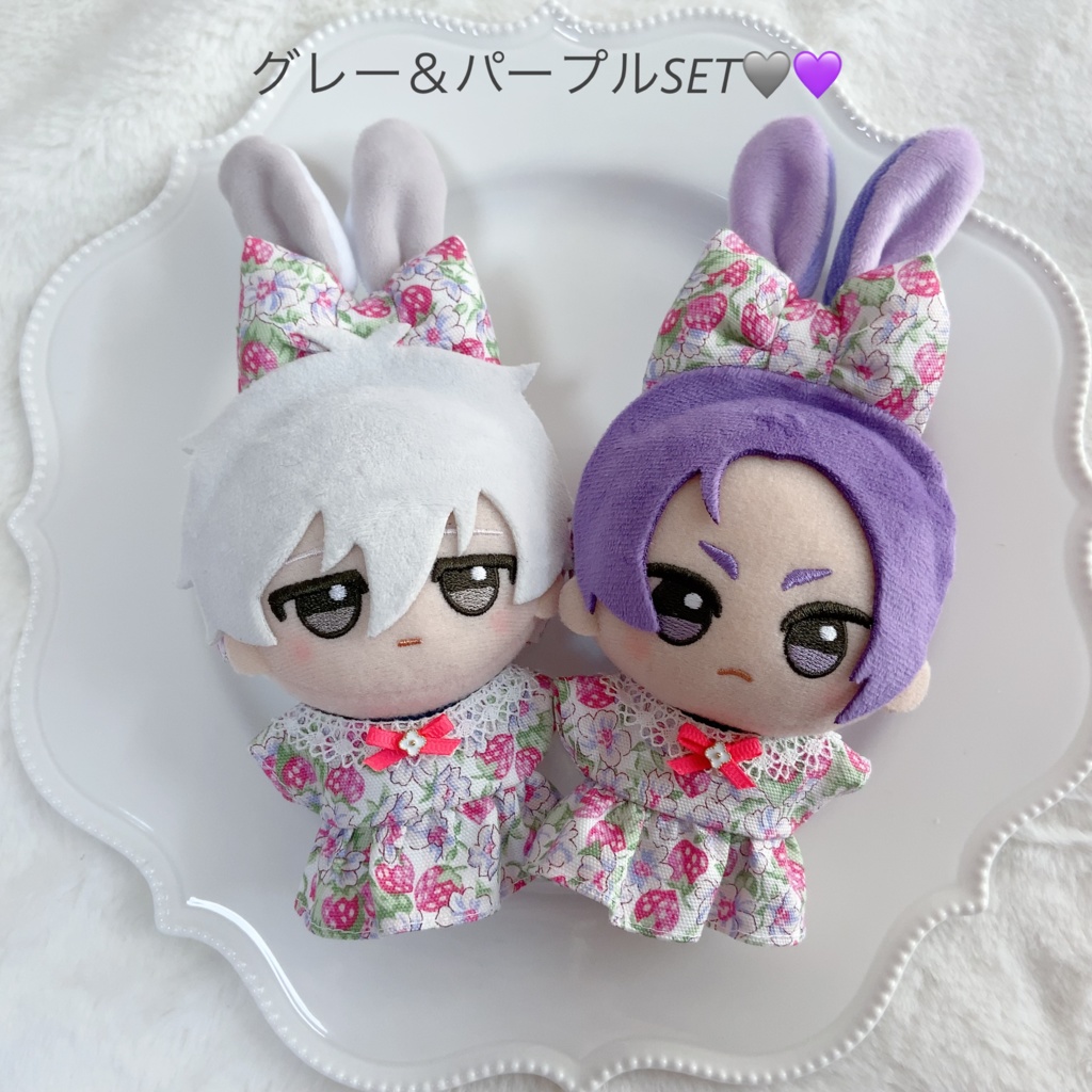 🍓ワンピ&うさミミカチューシャ