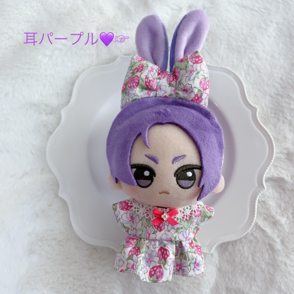 🍓ワンピ&うさミミカチューシャ