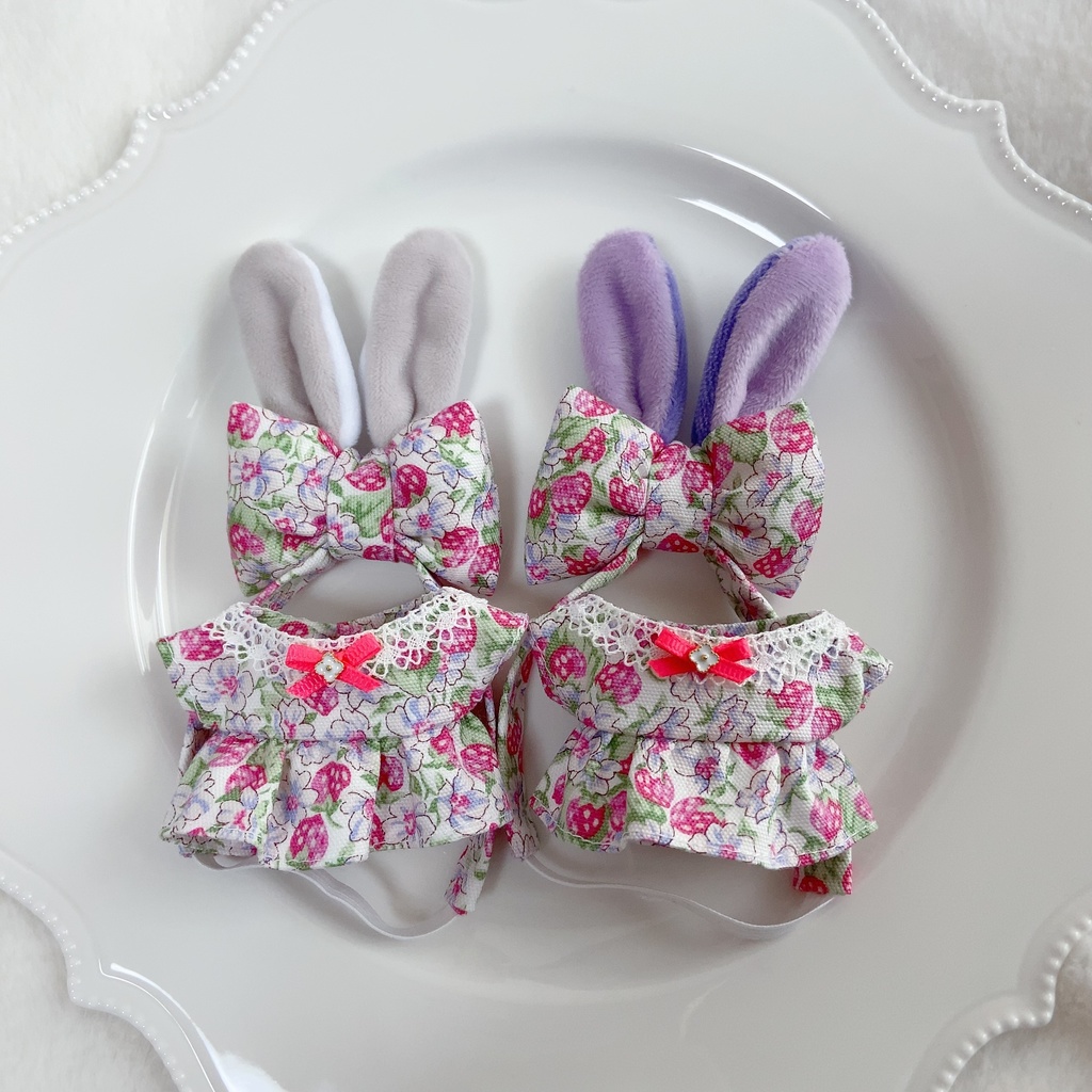 🍓ワンピ&うさミミカチューシャ