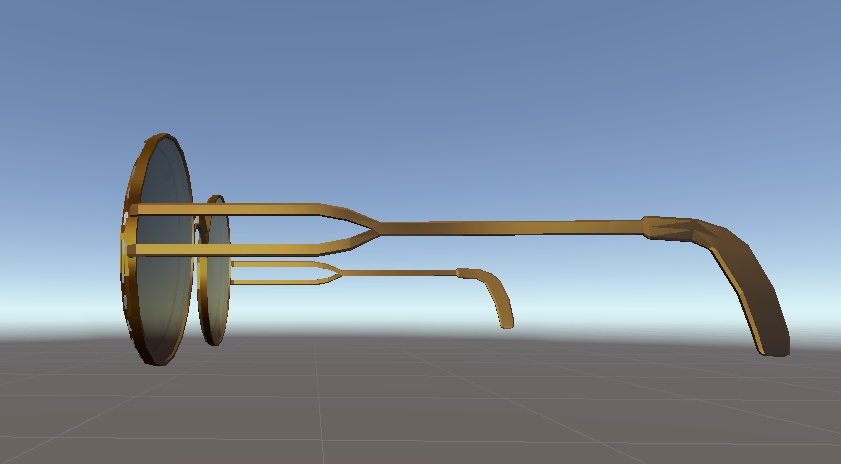 Low Poly Steampunk Glasses / 低ポリゴンスチームパンクガラス