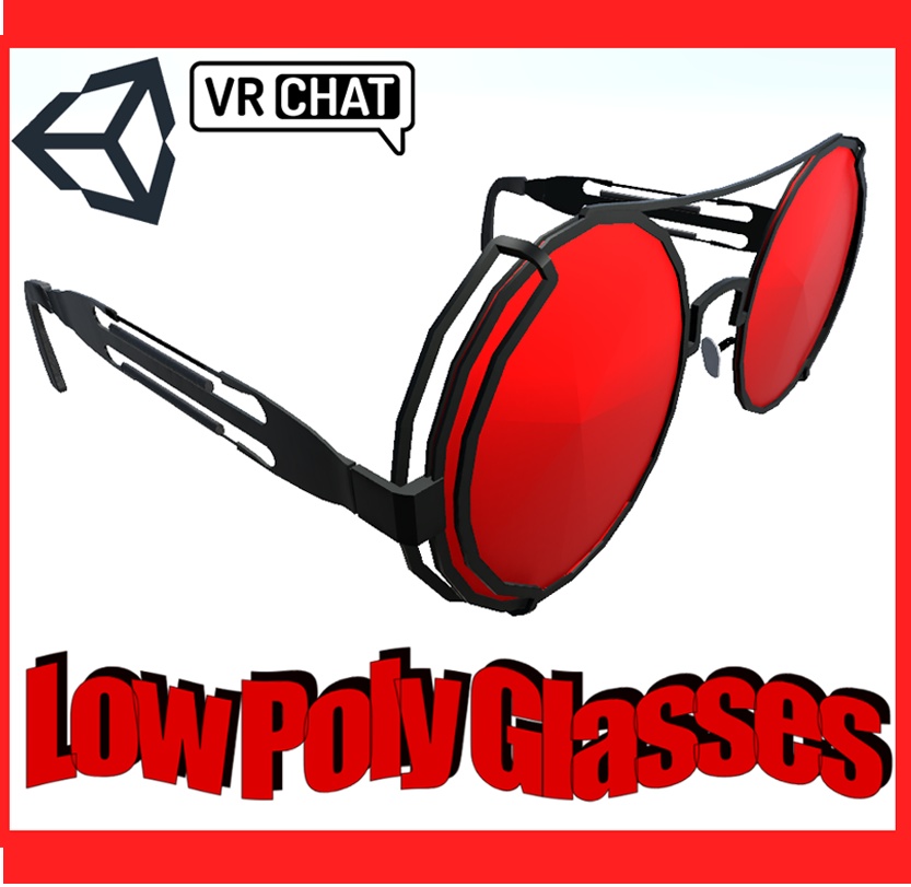Red Circular Sunglasses - レッドサーキュラーサングラス