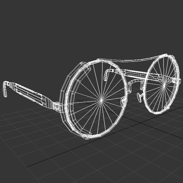 Red Circular Sunglasses - レッドサーキュラーサングラス