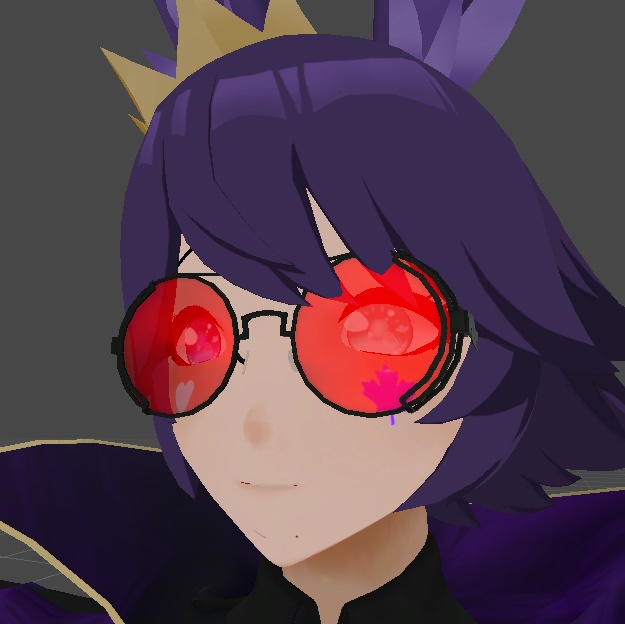 Red Circular Sunglasses - レッドサーキュラーサングラス