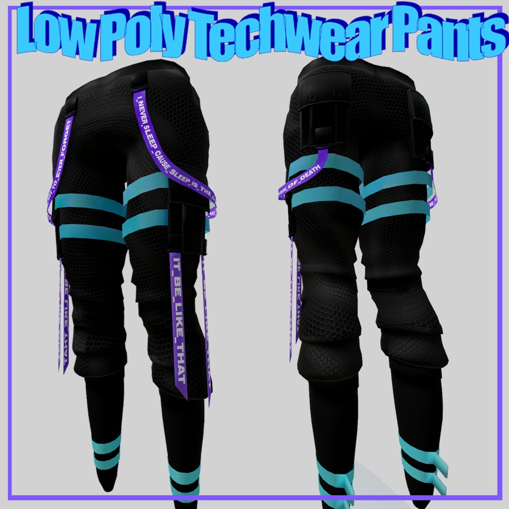 Baggy Techwear Pants / バギーテックウェアのパンツ