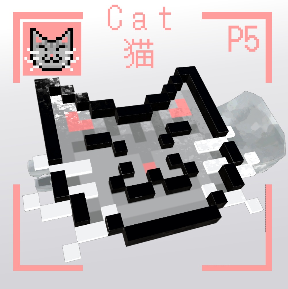 Pixel Art Hair Clips | ピクセル・アート・ヘアクリップ