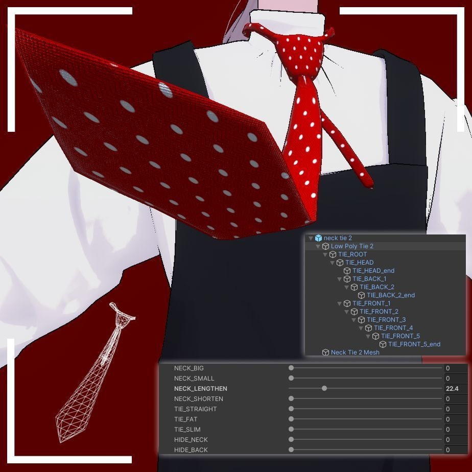 Low Poly Neck Tie | ローポリ ネクタイ