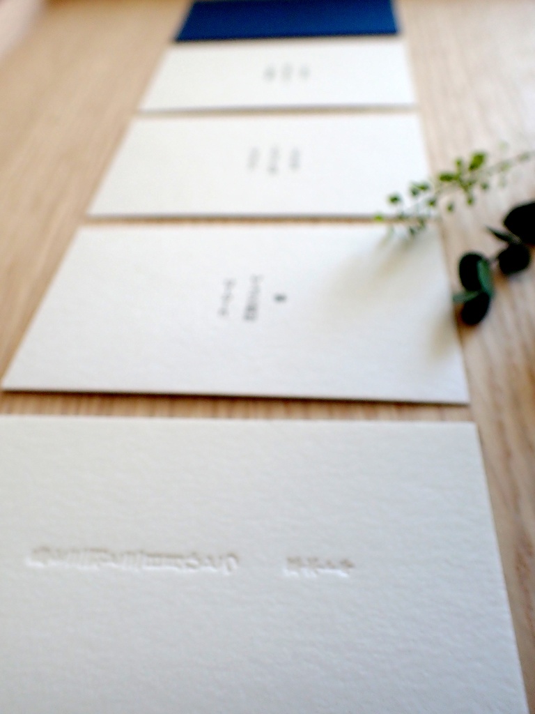 「鳥を三羽と三日月ひとつ」手刷り活版印刷カードセット 草木トキ