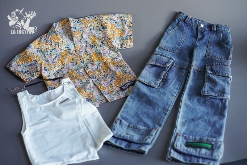 《タイランドべケーション》 ID72/75 レトロ風ジンズセット