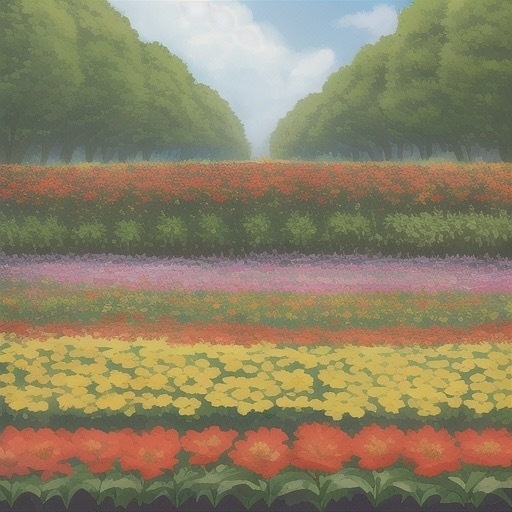 無料背景素材  花畑