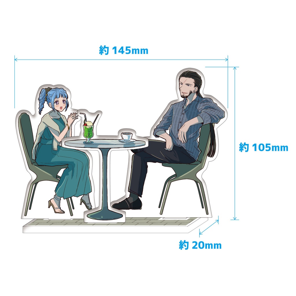 アクリルスタンド【リカアン夏服デート】