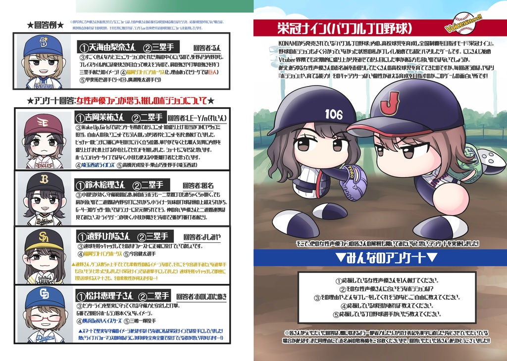 【電子書籍版】Voice Hitters!! プロ野球×女性声優 FanBook