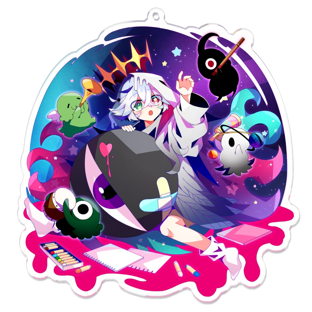 あざとーすくんのアクリルキーホルダー