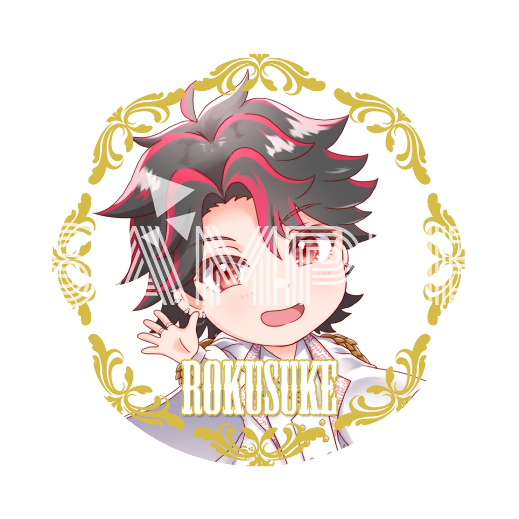 イラスト缶バッジ《王子衣装ミニキャラ》