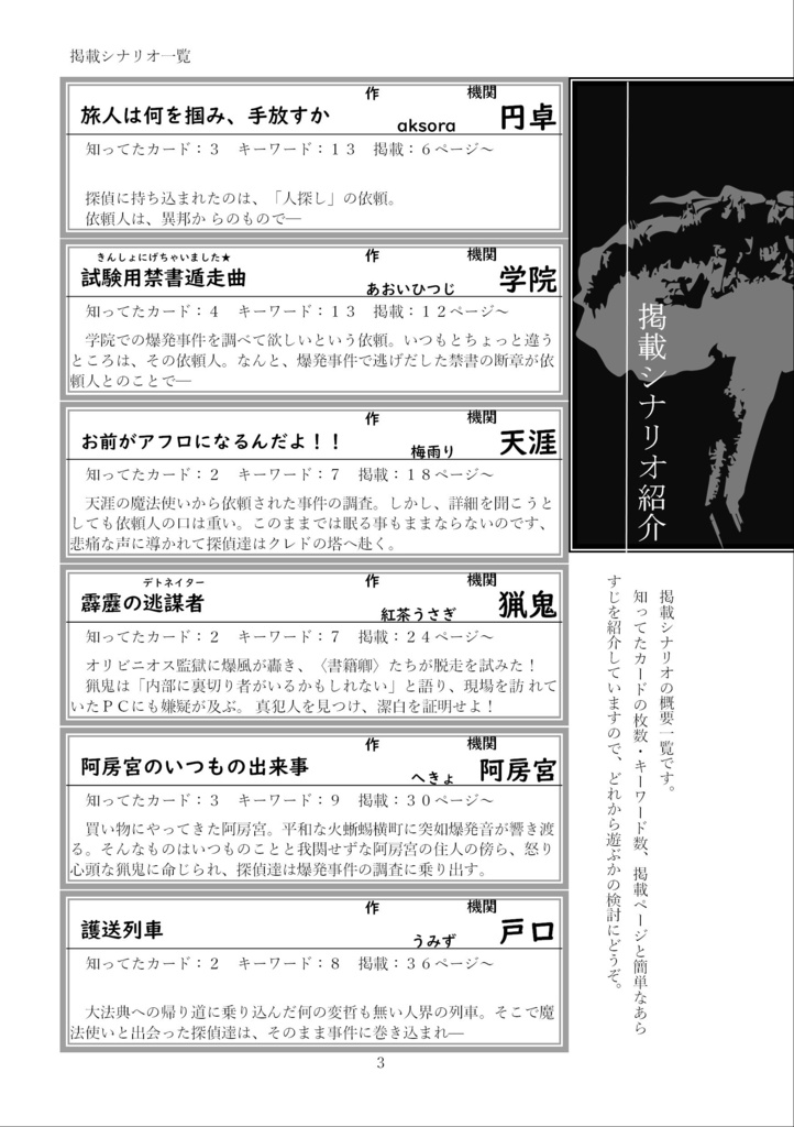 【物理本】フタリソウサinマギカロギア アンソロジー「機関爆発」