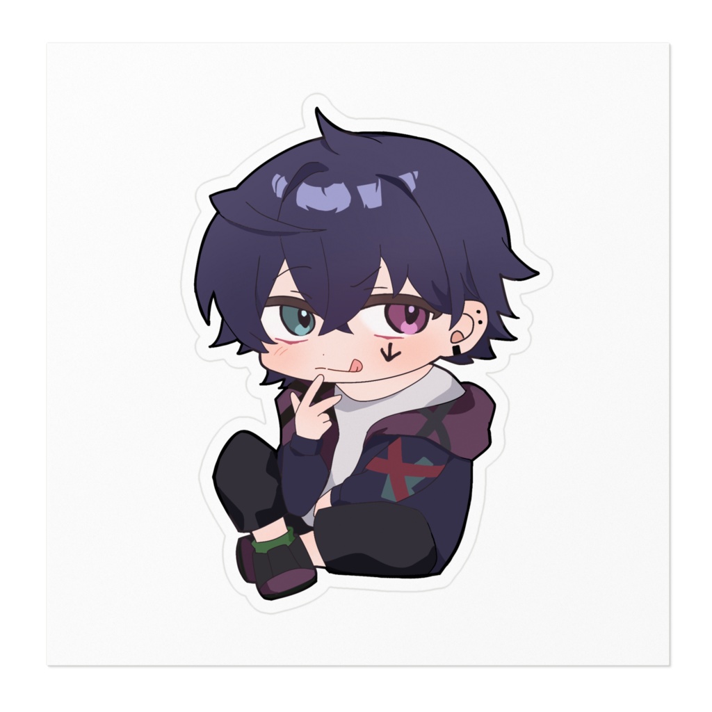 不時緑 雨濫↓のステッカー 全三種