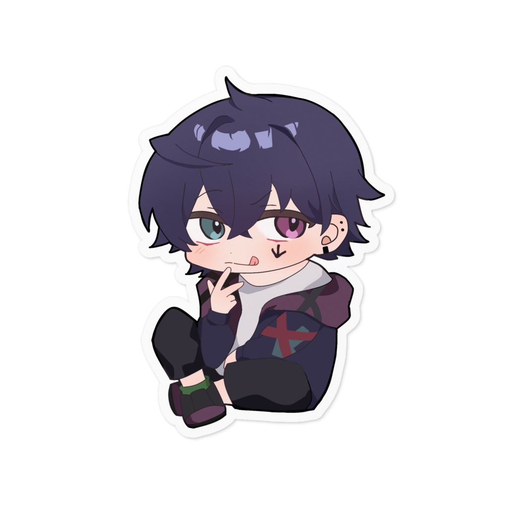 不時緑 雨濫↓のステッカー 全三種