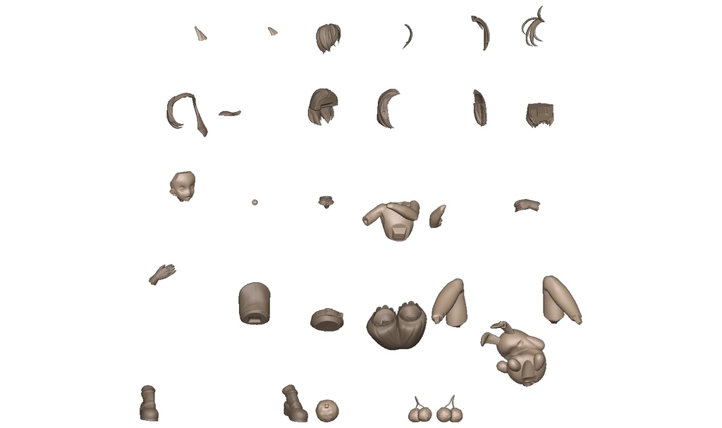 兎美ミヤくんのSTLデータ