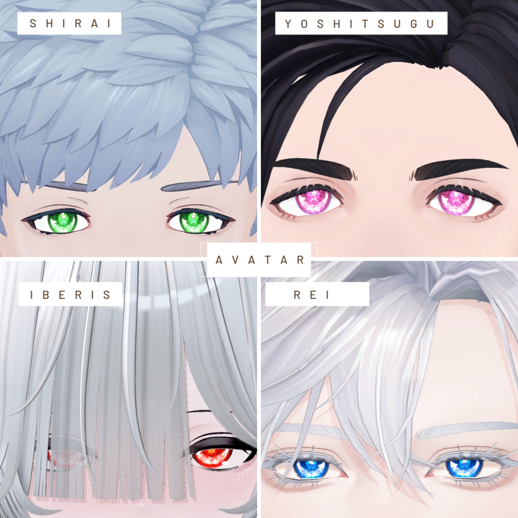 【6アバター】MOON_EYE&tongue【追加アバター多数】