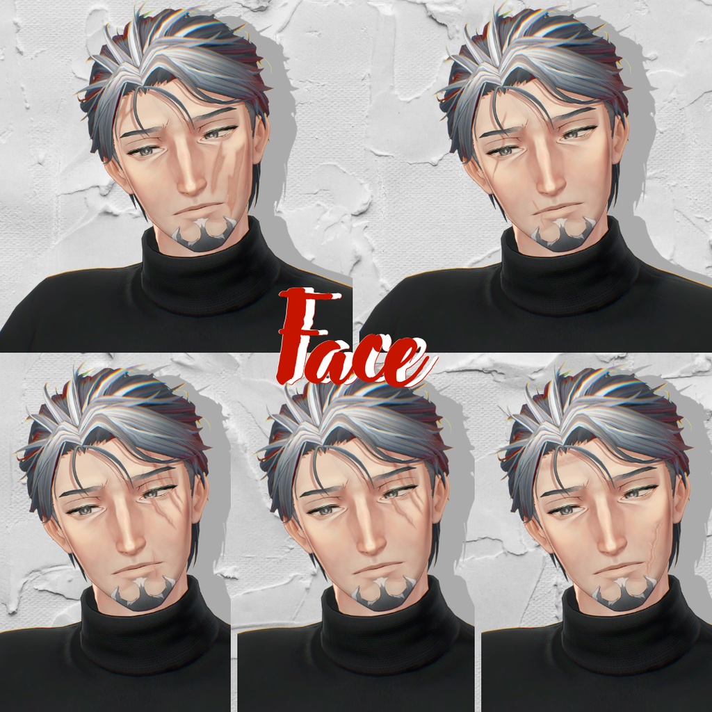 【3アバター対応】Wound Skin【汎用】