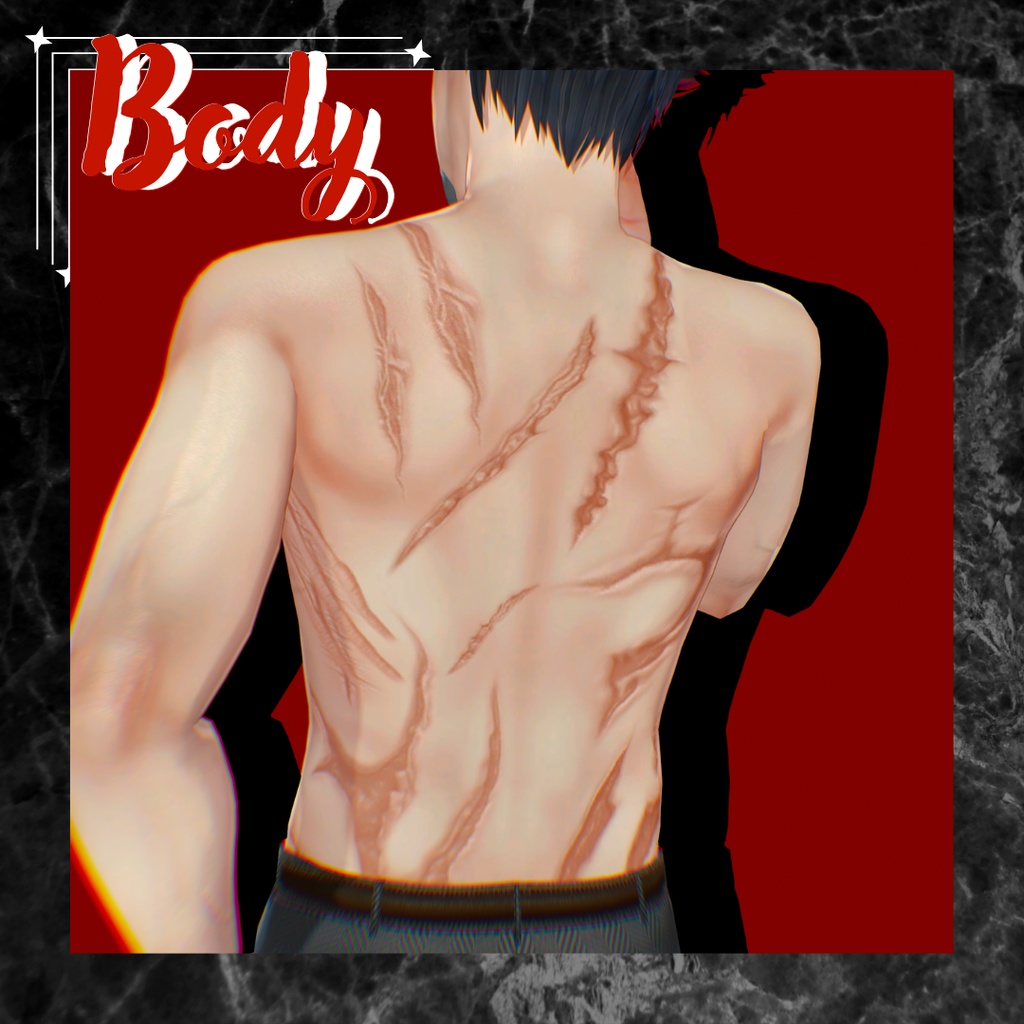 【3アバター対応】Wound Skin【汎用】