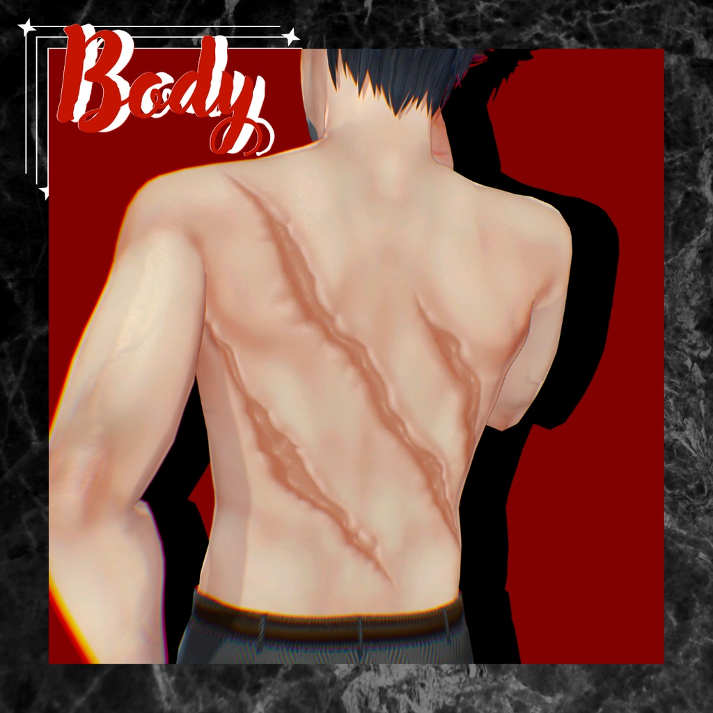 【3アバター対応】Wound Skin【汎用】