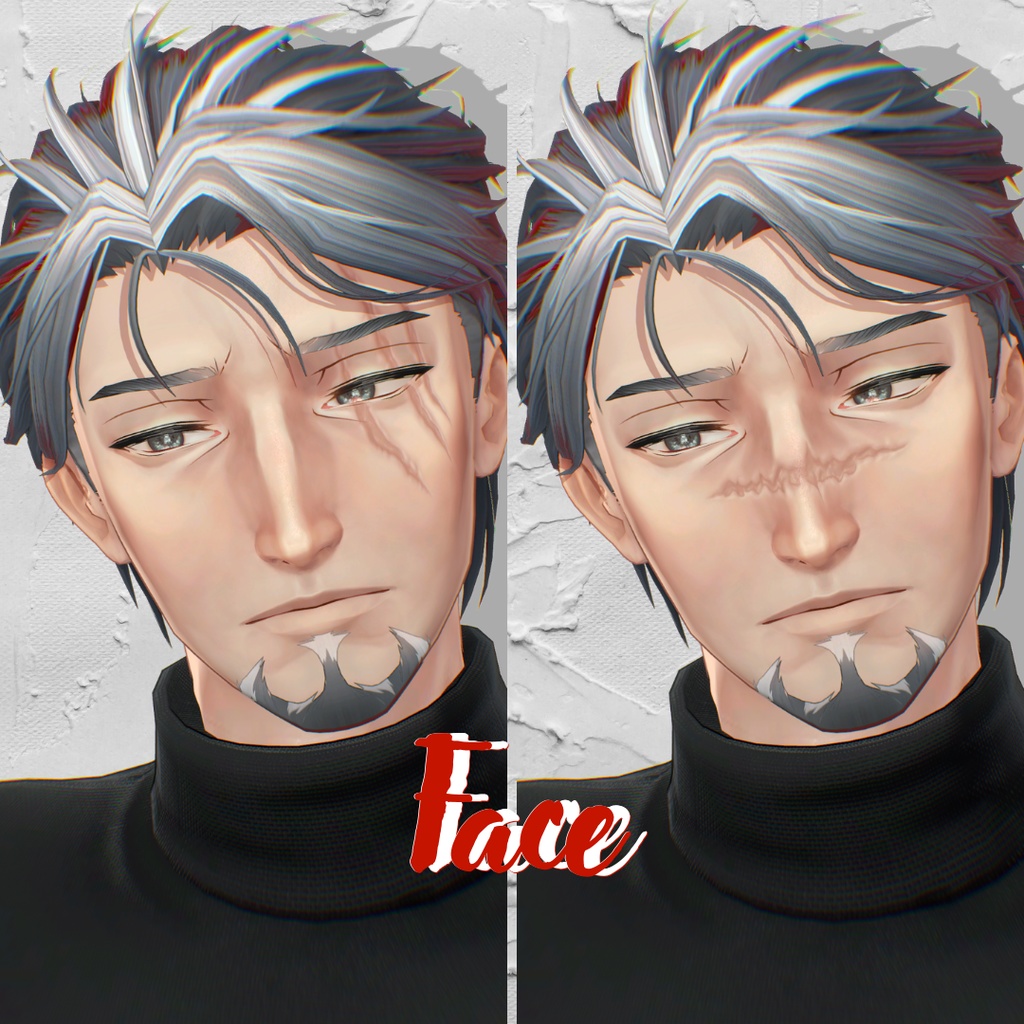 【3アバター対応】Wound Skin【汎用】