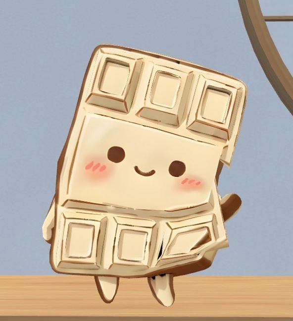 【オリジナル3Dモデル】ホワイト板チョコちゃん【cluster対応】