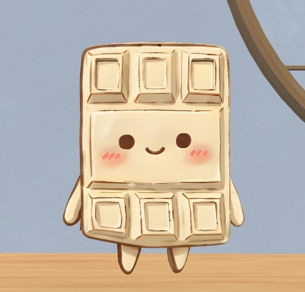 【オリジナル3Dモデル】ホワイト板チョコちゃん【cluster対応】