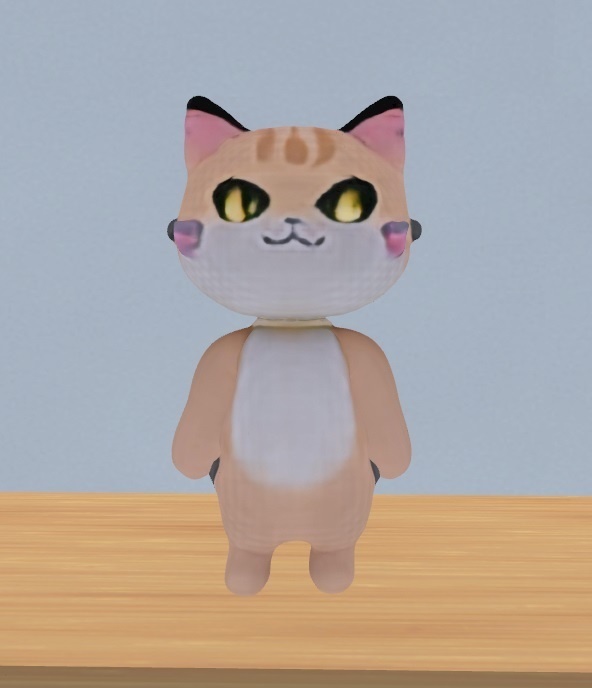 【cluster対応 VRM】二足歩行ネッコちゃん【オリジナル3Dモデル】