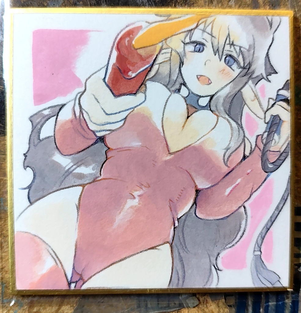 サキュバス　豆色紙